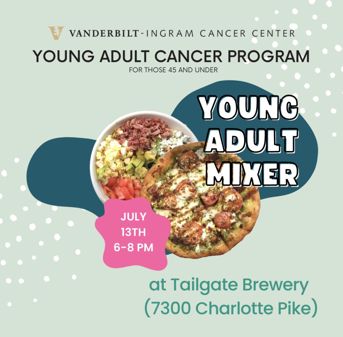 Dr. Cathy Eng (@cathyengmd) on Twitter photo Pls join us tomorrow, Wed 7/13, for our inaugural mixer for our Young Adult Cancers Program and Advisory Council at Tailgate Brewery HQ. #cancer #thrivers #patientcare #earlyonset #cancerawareness #cancersurvivor @VUMCHemOnc <a href="/VUMChealth/">Vanderbilt Health</a> @VUMC_Cancer <a href="/ejdavis25/">Elizabeth Davis</a> <a href="/DholariaMD/">Bhagirath Dholaria, MD</a> Pls join us tomorrow, Wed 7/13, for our inaugural mixer for our Young Adult Cancers Program and Advisory Council at Tailgate Brewery HQ. #cancer #thrivers #patientcare #earlyonset #cancerawareness #cancersurvivor @VUMCHemOnc <a href="/VUMChealth/">Vanderbilt Health</a> @VUMC_Cancer <a href="/ejdavis25/">Elizabeth Davis</a> <a href="/DholariaMD/">Bhagirath Dholaria, MD</a>