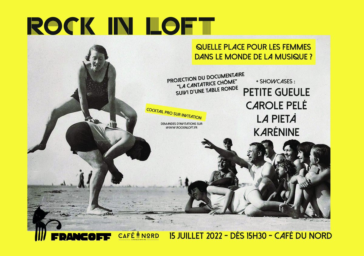Ce vendredi ROCK IN LOFT de retour en partenariat avec les <a href="/hellofrancoff/">FrancOff</a> : le OFF officiel des #Francofolies de #LaRochelle ! #cocktail #offert &amp; #showcases 100% féminins! 
DEMANDE D'#INVITATIONS POUR LE COCKTAIL PRO ici : rockinloft.fr
#Francos2022 #festival #FRANCOFF