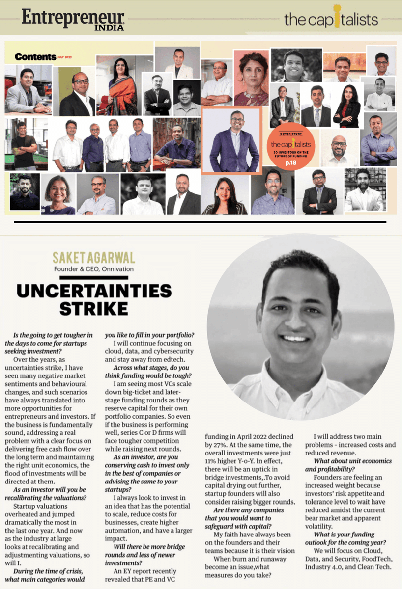 yourisraelguy's tweet photo. Investments will always be directed towards business and at attractive valuations despite the funding freeze! My talk with Entrepreneur India is about this and more. Check it out and share your views!

#Business #Problems #Scale #Economics #Investments #Valuations #Funding https://t.co/FOSVTS0A3Q
