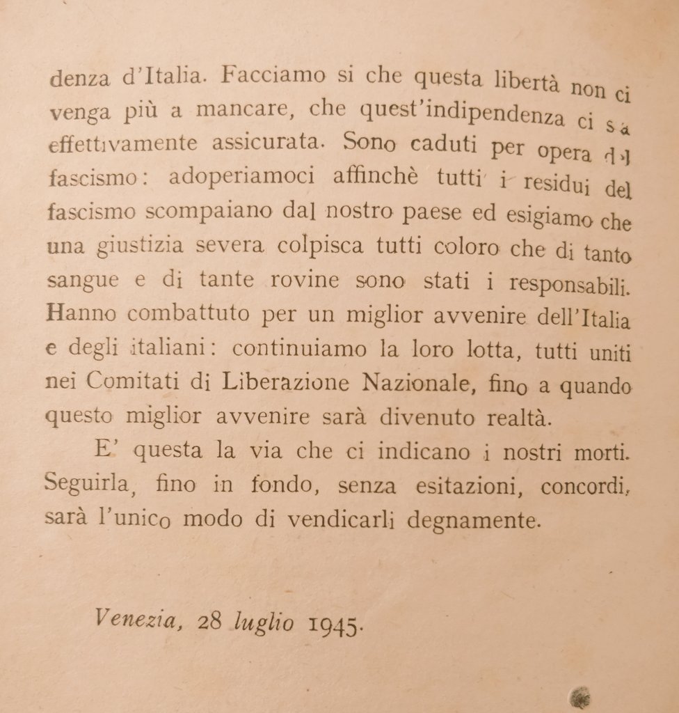 FR2007venezia's tweet photo. I 13 martiri di Ca Giustiniani. #Gaddi #Giuseppe saggista partigiano operaio antifascista iscritto al #PCI condannato nel 1928 dal Tribunale Speciale.#8settembre entra nella #Resistenza,catturato, deportato in Germania.Fugge, costituisce il PCI Veneto. #memoria #antifascismo https://t.co/H6XNbeNXgW