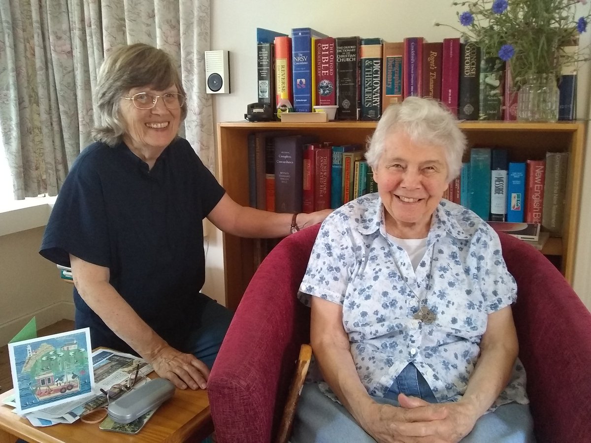 asspcommunity's tweet photo. Helen Mary is 91 today and doesn't she look good on it.
Here with Stephanie, our priest Companion who celebrated for us this morning. https://t.co/7dV7QNrhVQ