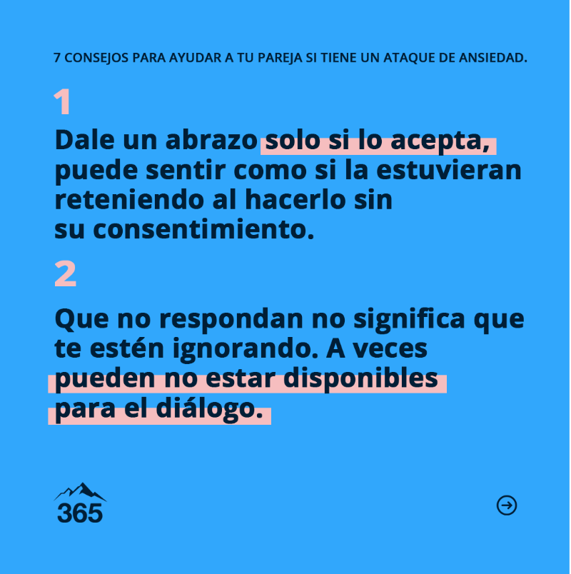 365sustentable's tweet photo. Es posible que muchos de nosotros no sepamos cómo reaccionar cuando una persona de nuestro entorno sufre una crisis de ansiedad. ¿Hemos de intentar calmarla? ¿Apartarnos? ¿Hablarle? 
Les dejamos 7 prácticas recomendables 👇