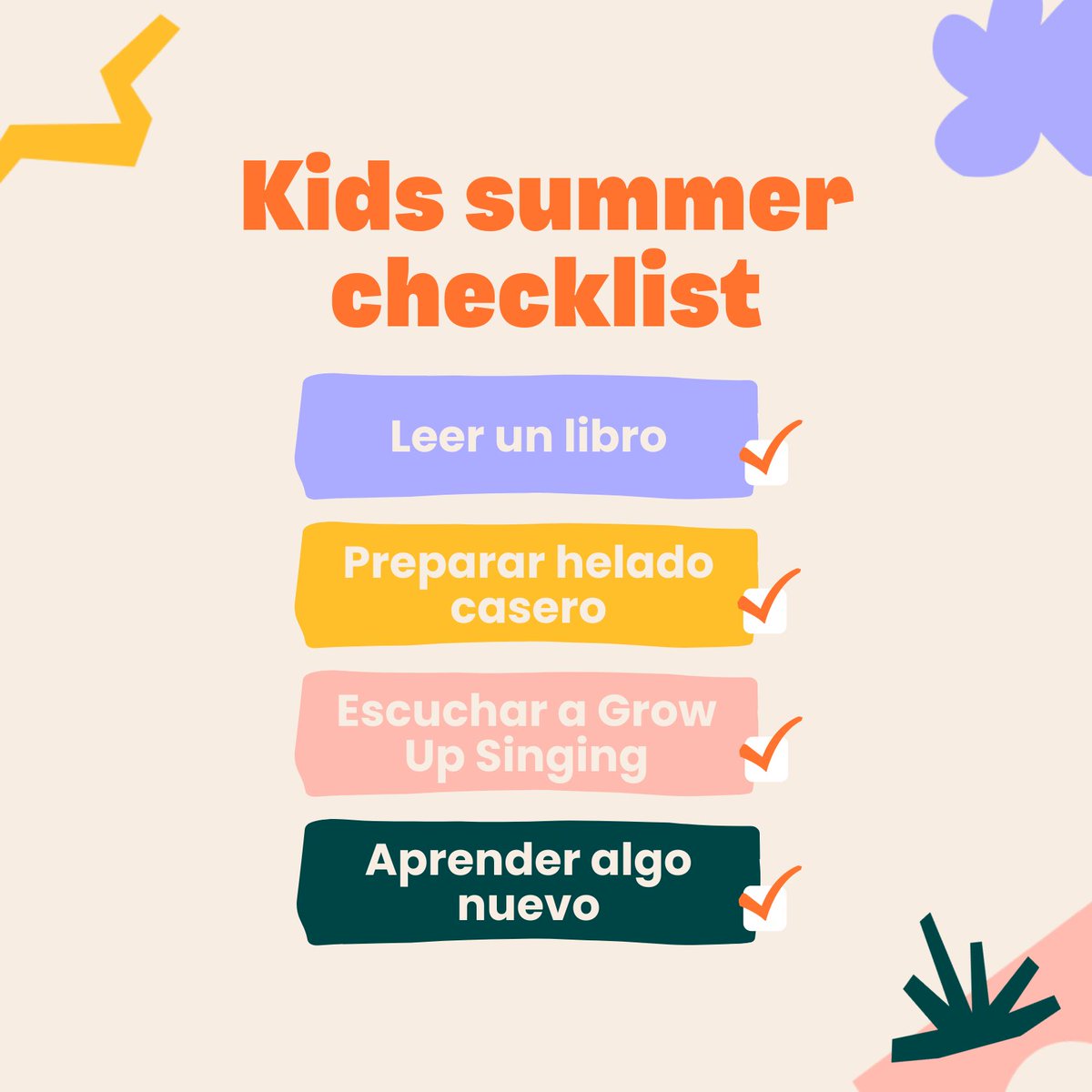 growupsinging's tweet photo. El verano está para #jugar, cocinar, aprender y, sobre todo, ¡CANTAR! Y si es con nuestras canciones mejor que mejor 🎶😜 Puedes escucharlas aquí 👉https://t.co/C3wjhGtZEd

#teachertwitter #música #familias https://t.co/Dl2JjeRS5l