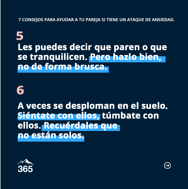365sustentable's tweet photo. Es posible que muchos de nosotros no sepamos cómo reaccionar cuando una persona de nuestro entorno sufre una crisis de ansiedad. ¿Hemos de intentar calmarla? ¿Apartarnos? ¿Hablarle? 
Les dejamos 7 prácticas recomendables 👇
