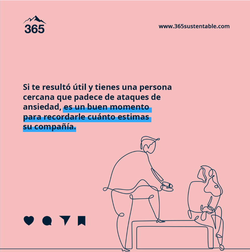 365sustentable's tweet photo. Es posible que muchos de nosotros no sepamos cómo reaccionar cuando una persona de nuestro entorno sufre una crisis de ansiedad. ¿Hemos de intentar calmarla? ¿Apartarnos? ¿Hablarle? 
Les dejamos 7 prácticas recomendables 👇