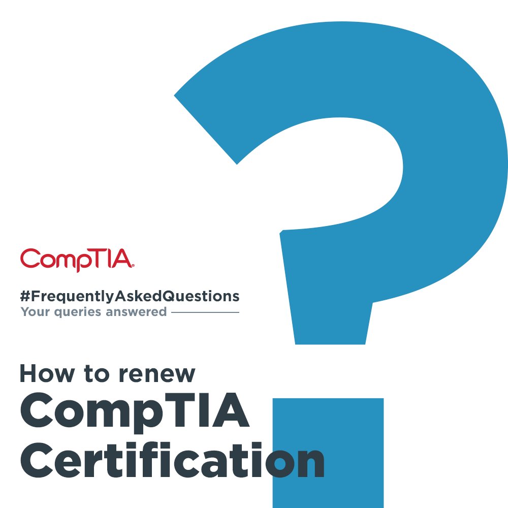 CompTIAIndia's tweet photo. Wondering how to renew CompTIA certification ? Look no more, swipe right to know or visit https://t.co/lYbhz9QfHE
.
.
.
#CompTIA #CompTIAcertified #CompTIAtraining #ITcertification #ITtraining #ITjobs #CloudComputing #Cybersecurity #DataAnalytics #Linux #ITetworking https://t.co/oYn3OaIiAI