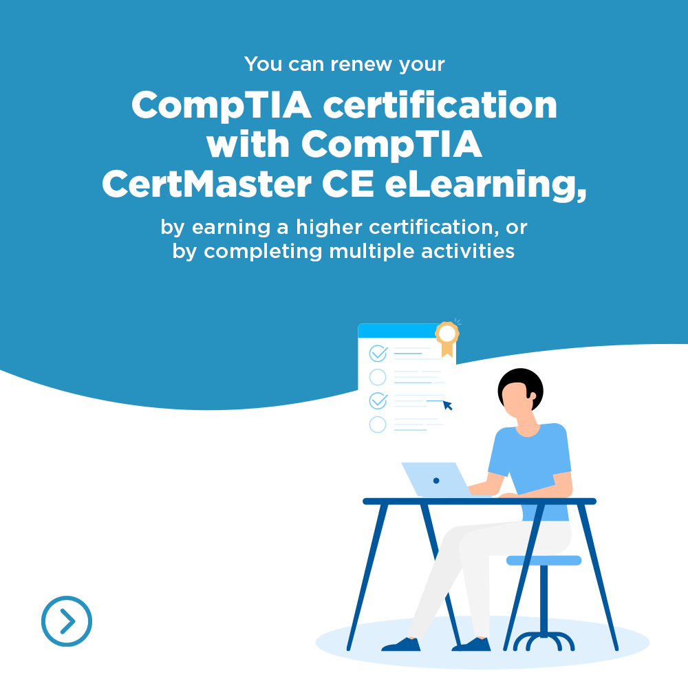 CompTIAIndia's tweet photo. Wondering how to renew CompTIA certification ? Look no more, swipe right to know or visit https://t.co/lYbhz9QfHE
.
.
.
#CompTIA #CompTIAcertified #CompTIAtraining #ITcertification #ITtraining #ITjobs #CloudComputing #Cybersecurity #DataAnalytics #Linux #ITetworking https://t.co/oYn3OaIiAI