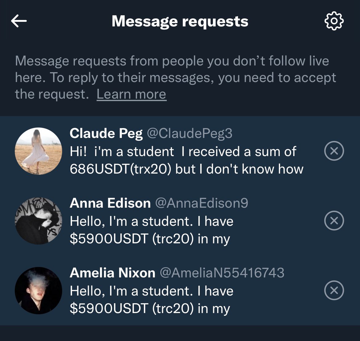 BobbyBuyMyBags's tweet photo. About to one-up all these scammers and start dm’ing people saying, “Hello, I am a teacher. I charge $5899USDT and I will publicly spank any of my students who may be in your dms.”   👋🏽🍑 https://t.co/Rv9M3MNyei