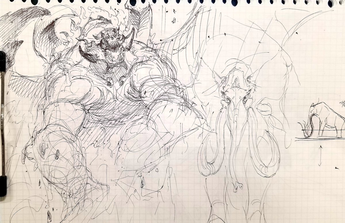 #やじるのらくがき
#落書き
いつもの。
ボールペンでガリガリ。 