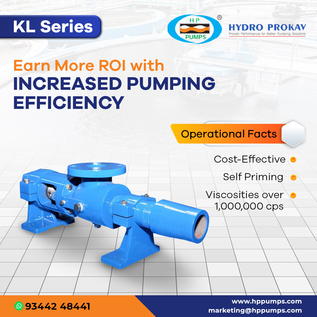 HydroProkav's tweet photo. Is your firm failing to generate returns from high viscosity pumps? KL Series from HP Pumps is the best choice for your firm to earn more returns from the investment made in the pumping solutions. 

https://t.co/4w2J5aYlvf

#industrialpumps #pumpindustry #pumpsolutions  #hppumps https://t.co/lth5sryQuT