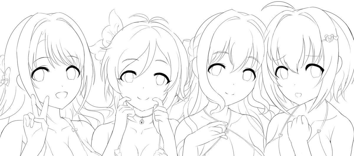 お顔描けたー 