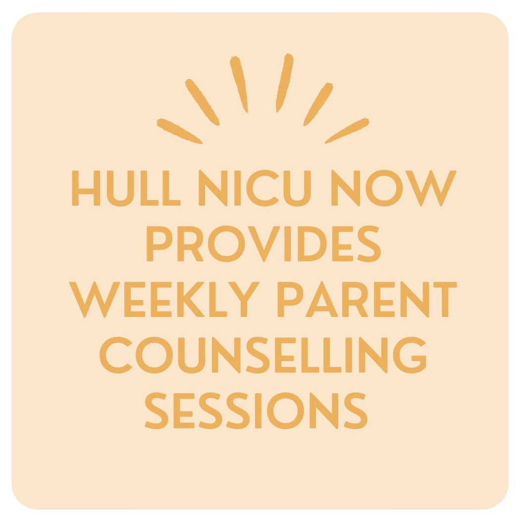 Hull Nicu (@hullnicu) on Twitter photo This is something we’ve wanted to do for a long time, it’s SO important for our parents 🌈✨ We now have a counsellor who will be on the unit twice a week thanks to the AMAZING team at <a href="/helppnd/">House of Light PND</a>
Parents please speak to your baby’s care team if you would like an appointment. This is something we’ve wanted to do for a long time, it’s SO important for our parents 🌈✨ We now have a counsellor who will be on the unit twice a week thanks to the AMAZING team at <a href="/helppnd/">House of Light PND</a>
Parents please speak to your baby’s care team if you would like an appointment.
