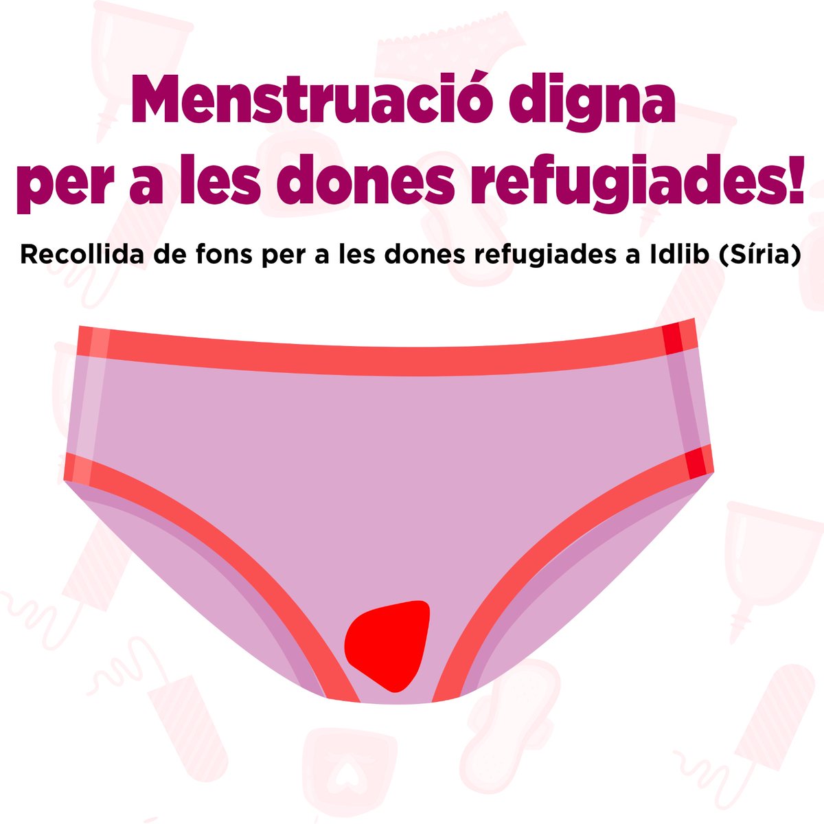 esquerrapv's tweet photo. 📢 ATENCIÓ CAMPANYA SOLIDÀRIA ❗
🩸Ens mobilitzem pel dret a la menstruació digna de les fones refugiades.  

Des de hui mateix comença la recollida de fons.

💶Donacions: 
ES95 1491 0001 2230 0010 3489

Seguiu el 🧵 amb tota la info https://t.co/y6FK3a3uON