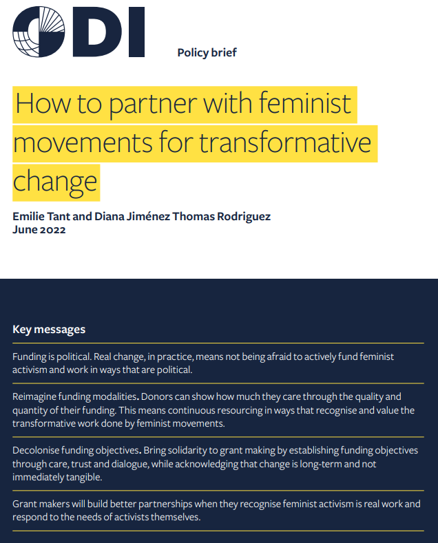 Emilie Tant (@emilie_tant) on Twitter photo Personal mini-news claxon 🚨 so pleased to share my first <a href="/ODI_Global/">ODI Global | odi-global.bsky.social</a> publication as lead author. After all the insights that came out of the #FeminismUnlocked Global Dialogue, we couldn't just leave it there!
📎 Quick read, 4 pages: bit.ly/3aa94QY Personal mini-news claxon 🚨 so pleased to share my first <a href="/ODI_Global/">ODI Global | odi-global.bsky.social</a> publication as lead author. After all the insights that came out of the #FeminismUnlocked Global Dialogue, we couldn't just leave it there!
📎 Quick read, 4 pages: bit.ly/3aa94QY
