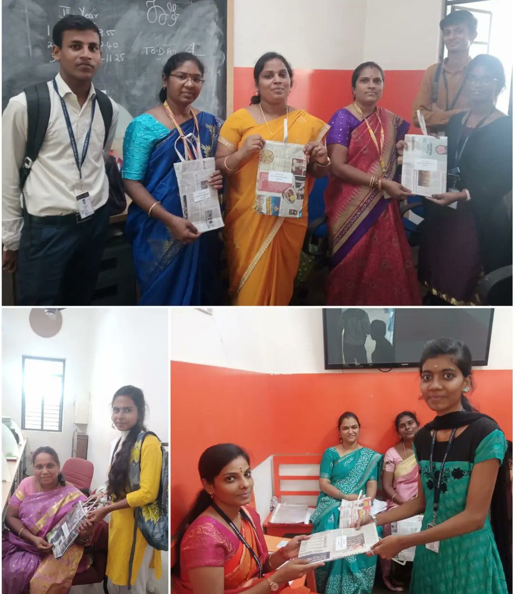 avichi_nss's tweet photo. #WORLDPAPERBAGDAY
Date - 12th July, 2022
"Avichi College of arts and science" 
Our NSS volunteers have created awareness about the importance of paper bags. The Nss volunteers distributed the handmade paper bags to the staff members and students.
@avichi_nss 
@nss_tamilnadu https://t.co/p9Wjzd9iLL