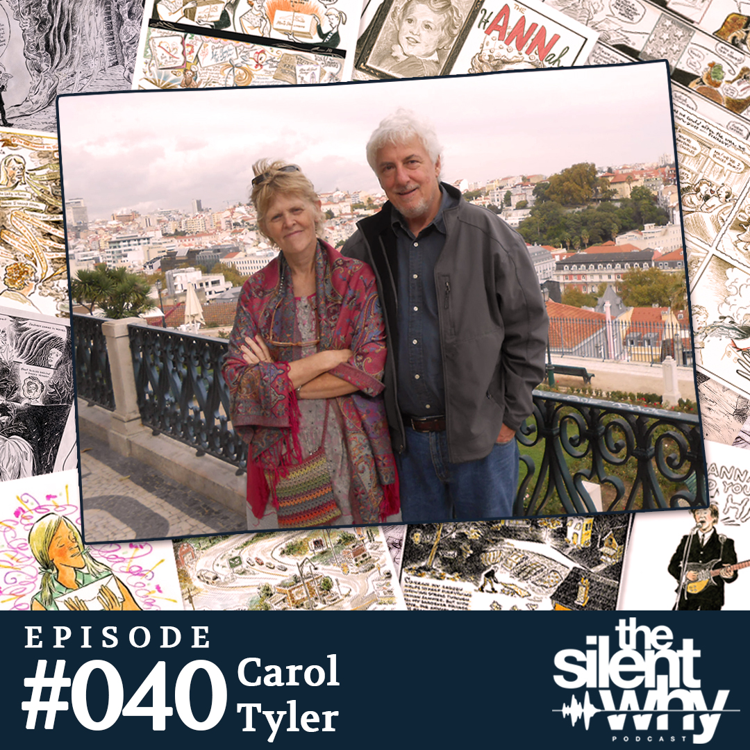 thesilentwhypod's tweet photo. New episode!
Loss 28 of 101 - Loss through art &amp; the death of a cartoonist 🖌️
https://t.co/lj1Ihy2cQa

Meet @CarolComix, an award-winning #comicartist, who was married to #JustinGreen (1945-2022). Both famous for their autobiographical comic books.

#thesilentwhy #caroltyler https://t.co/VxrhQH3x8t