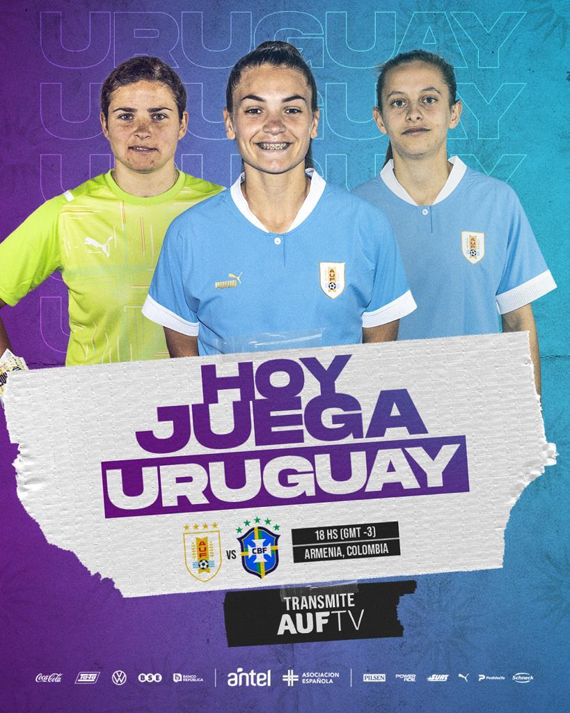 🇺🇾 ¡𝗛𝗢𝗬 𝗝𝗨𝗘𝗚𝗔 𝗨𝗥𝗨𝗚𝗨𝗔𝗬!

La Celeste  enfrentará a <a href="/SelecaoFeminina/">Seleção Feminina de Futebol</a> por la 2° fecha del grupo B de la <a href="/CopaAmerica/">CONMEBOL Copa América™️</a>.

💻📲 ¡Registrate gratis y seguilo en VIVO por AUF.TV!

#ElEquipoQueNosUne
