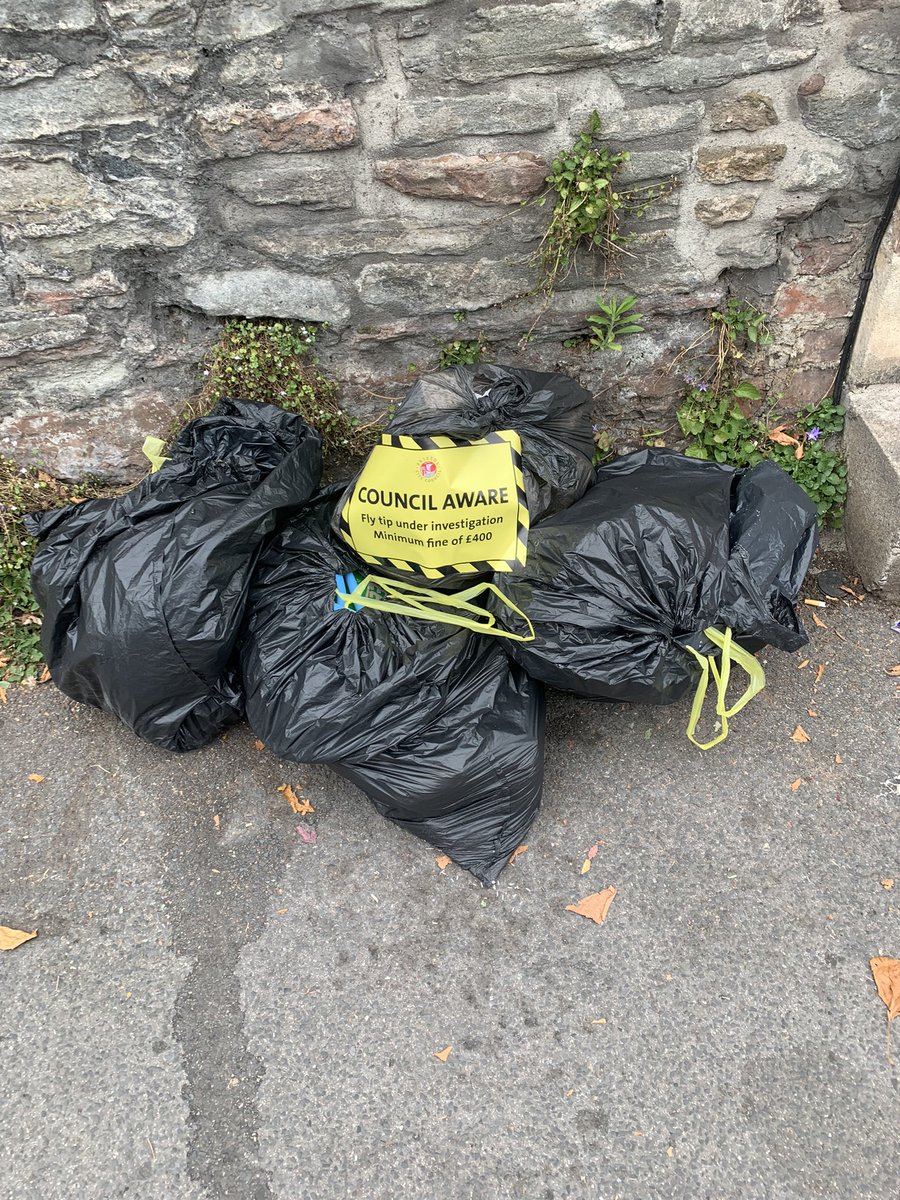 unofficialwillb's tweet photo. @BristolWaste second week in a row that our rubbish hasn’t been collected and yet we’ve got a fly tipping warning. Checked online our collection is every Monday. What’s going on? https://t.co/D6JoYvOE2N