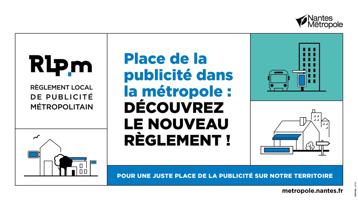 NantesMetropole's tweet photo. #RLPm
Après une large concertation avec les citoyens, les 24 communes de la Métropole et les acteurs concernés, et un avis sans réserve du commissaire-enquêteur, les élus ont approuvé, à l’unanimité, fin juin, le nouveau règlement local de publicité métropolitain ! 👏
Thread⤵️ https://t.co/f9jVJXPEdD