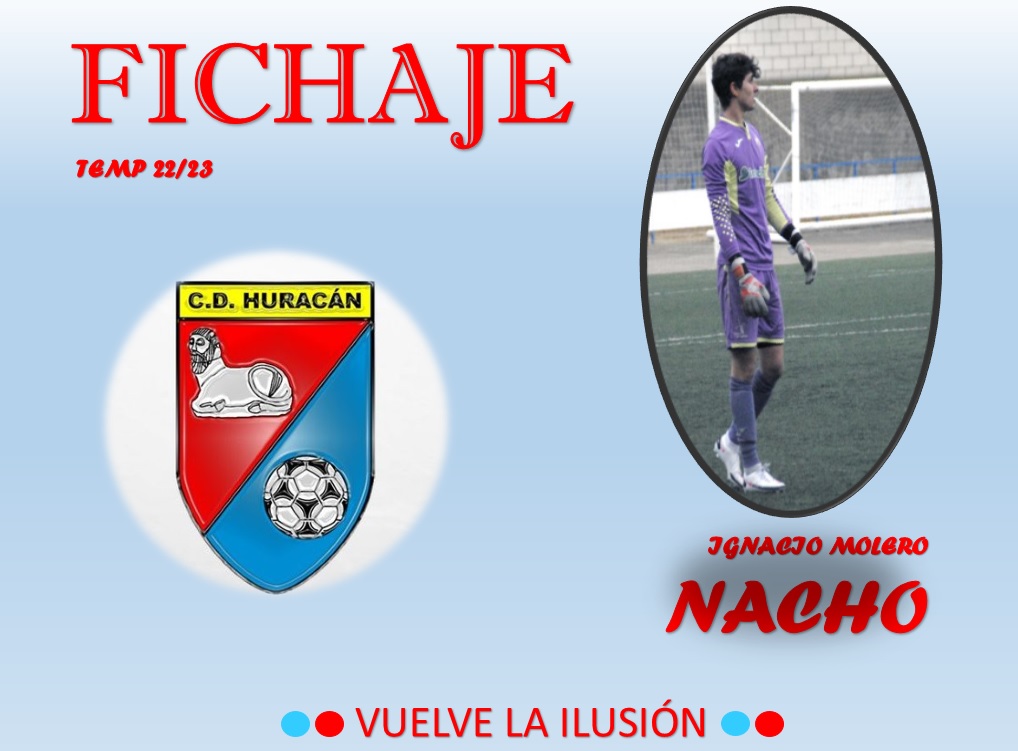 💣FICHAJE💣

Es el turno de la portería! Os presentamos a <a href="/Nacho_moleroo/">Nacho</a> , guardameta que defenderá los colores del Huracán. Ilusión y muchas ganas de trabajar vendrán de la mano de nuestro nuevo portero. Bienvenido!!🤝⚽️👏

🔵🔴Vuelve la ilusión🔵🔴