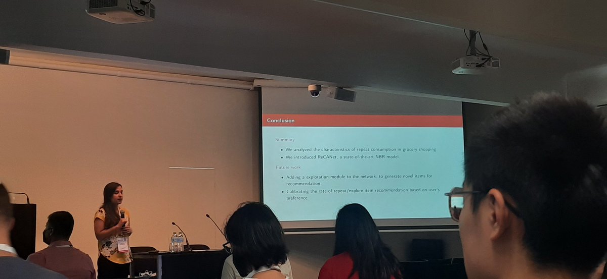 samarthbhargav's tweet photo. @mzhariann presenting her paper on Repeat consumption aware modesl for next basket recsys https://t.co/RZADKtxjse https://t.co/BV6imSj8nD