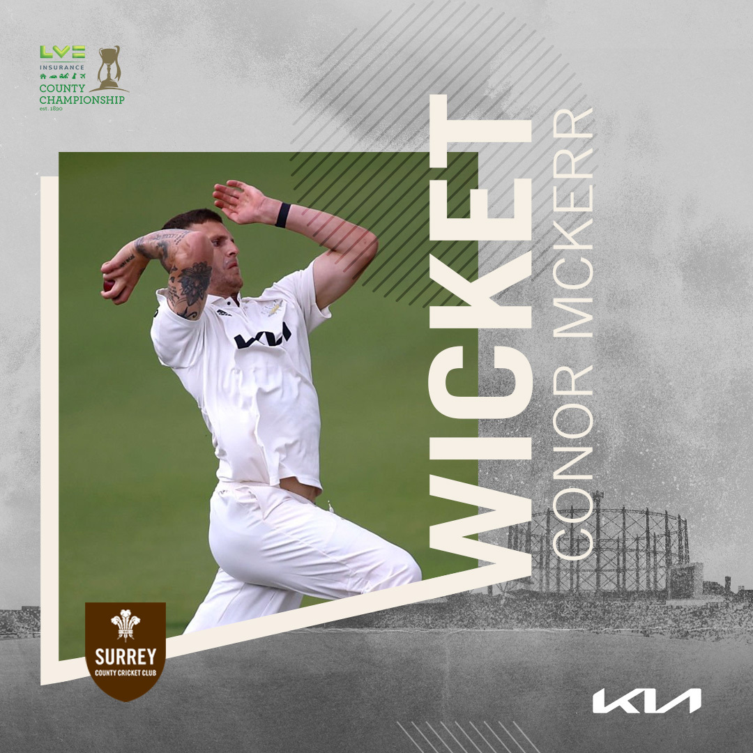 surreycricket's tweet photo. WICKET! Adam Lyth hooks a Conor McKerr ball to deep square leg - departing for a brilliant 183.

The wicket brings an end to Yorkshire's record sixth wicket partnership of 305 runs between Lyth and Tattersall.

Yorkshire are 430/6.

#SurreyCricket https://t.co/AmqbBvKaBy