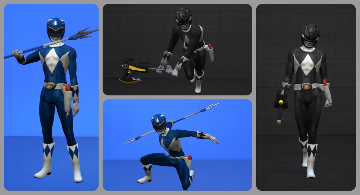 Sims Ranger Set Cc Going back to my childhood . . Go Go Power Rangers . . the sims 4 ...
