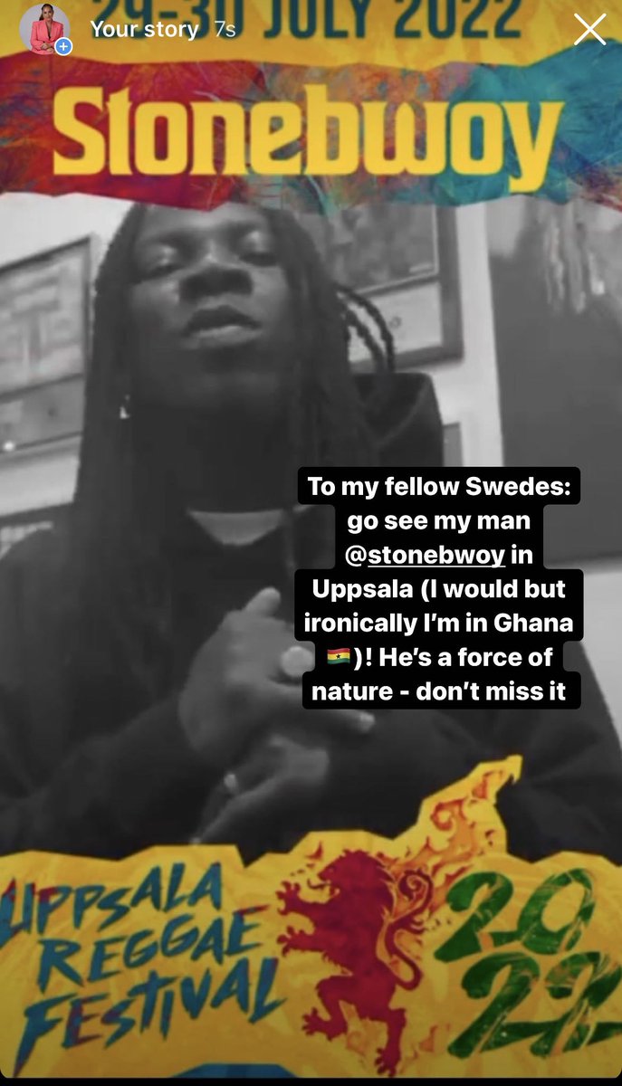 truthandfiction's tweet photo. Swedish people - don’t miss out on seeing @stonebwoy 🇸🇪🇬🇭 https://t.co/9JdpZ66arj