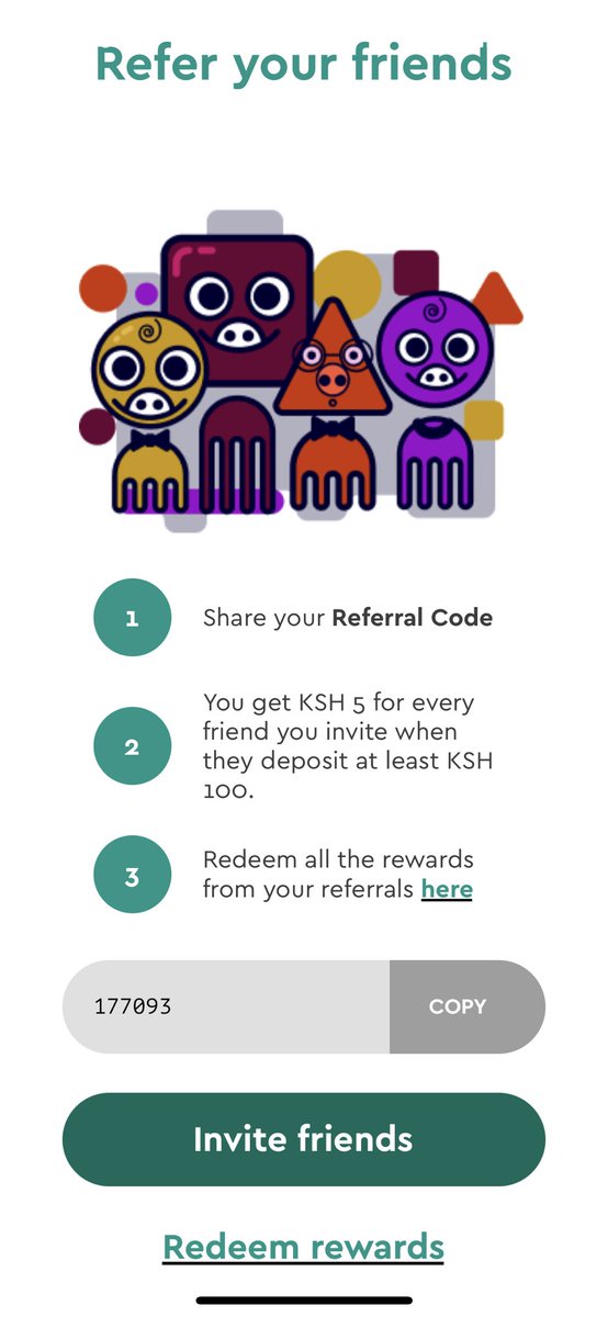 BlackRose_Ke's tweet photo. Also for every referral get 5 bob credited to your account when they deposit at least 100bob.

Start saving for your future with Chumz https://t.co/KNjS4I6luV