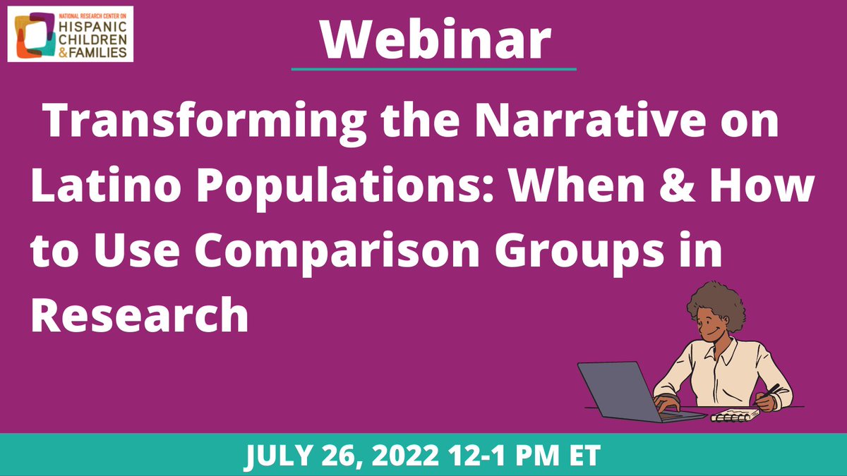 National Research Mentoring Network (@nrmnet) on Twitter photo Join <a href="/NRCHispanic/">Hispanic Research Center</a> for a webinar with panelists <a href="/CynthiaGarciaC9/">Cynthia Garcia Coll</a> <a href="/lopez_wd/">William D. Lopez</a> and <a href="/DrGabyBarajasG1/">GabyBarajasGonzalez</a> where they will highlight how they have centered Latino populations in their own work on 7/26 at 12 p.m. ET. bit.ly/3arGHhq Join <a href="/NRCHispanic/">Hispanic Research Center</a> for a webinar with panelists <a href="/CynthiaGarciaC9/">Cynthia Garcia Coll</a> <a href="/lopez_wd/">William D. Lopez</a> and <a href="/DrGabyBarajasG1/">GabyBarajasGonzalez</a> where they will highlight how they have centered Latino populations in their own work on 7/26 at 12 p.m. ET. bit.ly/3arGHhq