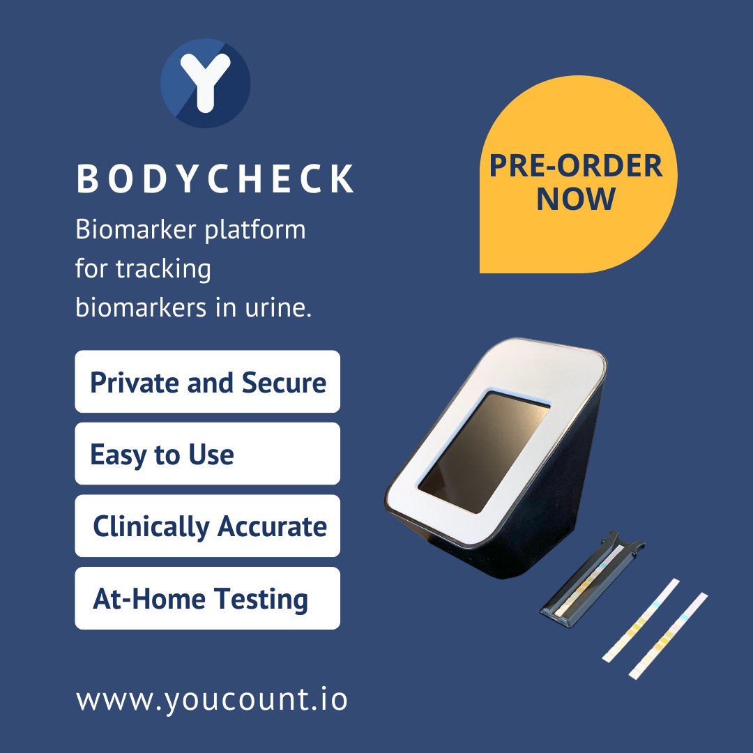 youcountinc's tweet photo. BodyCheck is HIPAA-compliant.

Insert test strip, results in 2 minutes

BodyCheck has been clinically evaluated according to CLSI criteria.

@home testing - Consumers can monitor health and fitness biomarkers at home.

Visit the link in our bio to learn more!

#ketonetesting https://t.co/BbWyt2wIty
