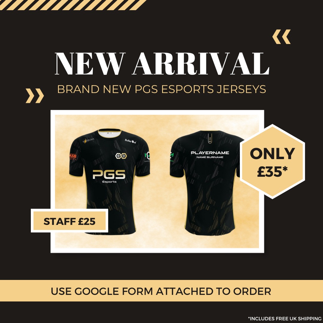 _Official_PGS's tweet photo. Due to popular demand, the PGS Pro Team jersey is now available for order

DM us to secure yours today!

Price includes FREE UK DELIVERY

#esports #projersey #PGS https://t.co/tLCCAvQkyf