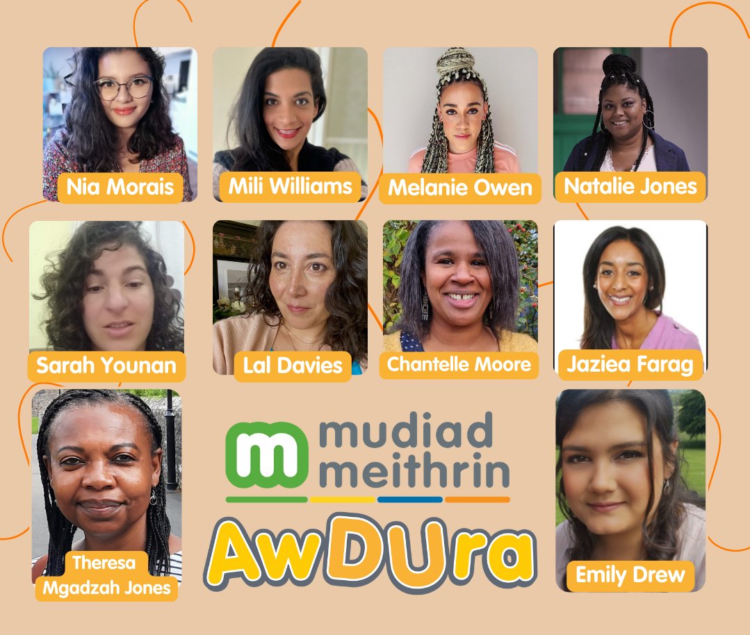 MudiadMeithrin's tweet photo. 🌟 NEWS 🌟
We're proud to announce the names of the 10 successful authors who are joining the AwDUra scheme. This is a new scheme to encourage Welsh voices from Black, Asian and Minority Ethnicity communities to write stories for young children.
https://t.co/BRNWu7j7vx @JDunrod https://t.co/uPIVCCCvlV