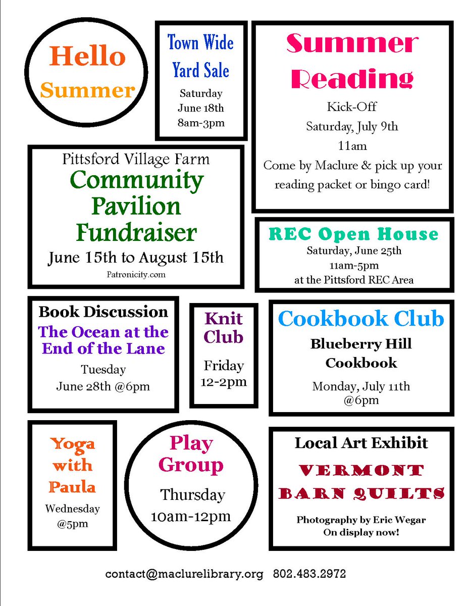 LibraryMaclure's tweet image. Events and Programs - mailchi.mp/8010946631d8/g…