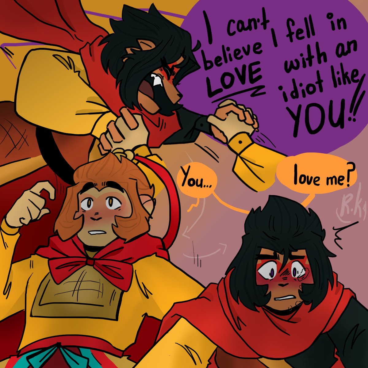 fishy_mom_'s tweet photo. (skipped Day 2)
Day 3 - Love Confession/Picnic
with Shadowpeach (Sun Wukong/Macaque)

Agressive confession ahhahaha

#LMKPrideWeek #legomonkiekid #legomonkiekidfanart  #LMKShadowpeach https://t.co/MZpmtIYPeb