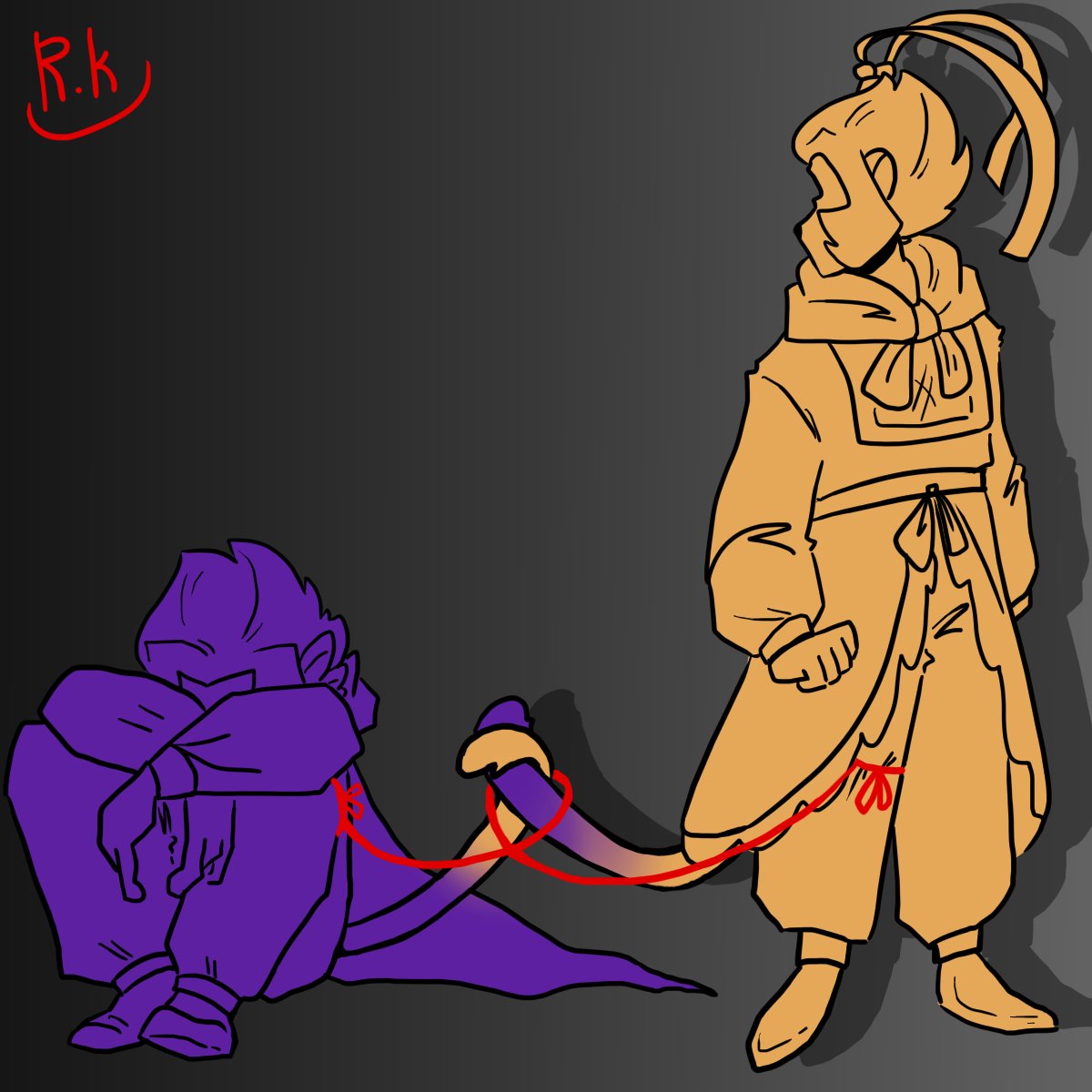 fishy_mom_'s tweet photo. Day 6 - Soulmate AU/Red String of Fate
with Shadowpeach, of course 
Beloved concept hghghhg

#LMKPrideWeek #legomonkiekid #legomonkiekidfanart #LMKShadowpeach https://t.co/nKy1zQiTmG