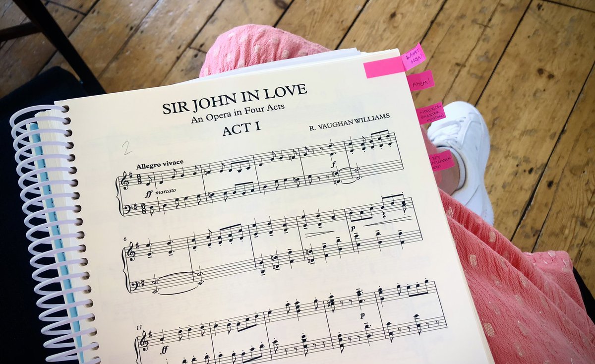 ccorderoy's tweet photo. And so begins Summer 2022!
Thrilled to be Assistant Conductor for British Youth Opera’s production of RVW’s ‘Sir John in Love’ 🍻.
Week 1: Made some wonderful additions to my list of Shakespearean insults. Storing them up.
@BYOpera #BYOJohn @operahollandpk https://t.co/VaMXHK4ovN