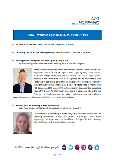 GeorgeMatuska's tweet photo. This AM @kmptnhs started our #STOMP journey. What an amazing #bitesized webinar checkout the speakers 👇massive thx u 2 Darren Jacobs 4 making it happen &
Felicity Head 4 ur expert chairing. Recording avalible soon #SharingLearning #Coproduction #Coleadership #WeSupportSTOMP https://t.co/UQ6VEdoDBz