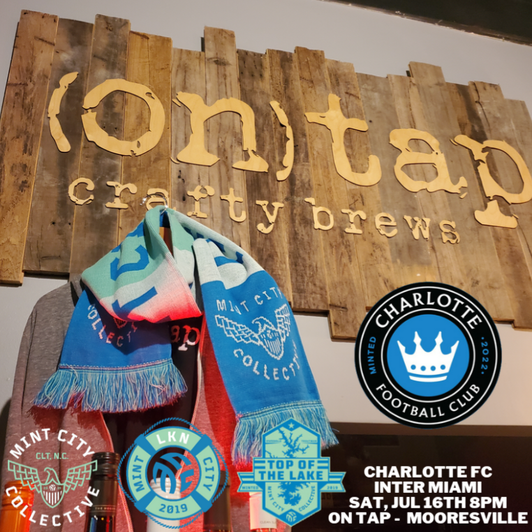 Come out to @OnTapNC to watch <a href="/CharlotteFC/">Charlotte FC</a> take on <a href="/InterMiamiCF/">Inter Miami CF</a> on Saturday at 8:00pm!!!!  #ForTheCrown