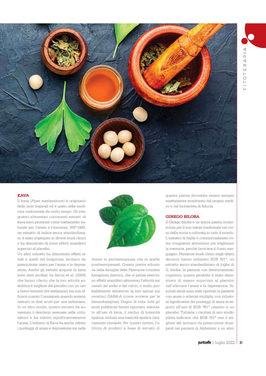 cucumba86's tweet photo. 🌿 La #fitoterapia come approccio #terapeutico #complementare nella gestione dei #disturbi d'#ansia
a cura di Giada Crescioli e Niccolò Lombardi
PUNTOEFFE n. 10/22 https://t.co/x26h7bpnhn