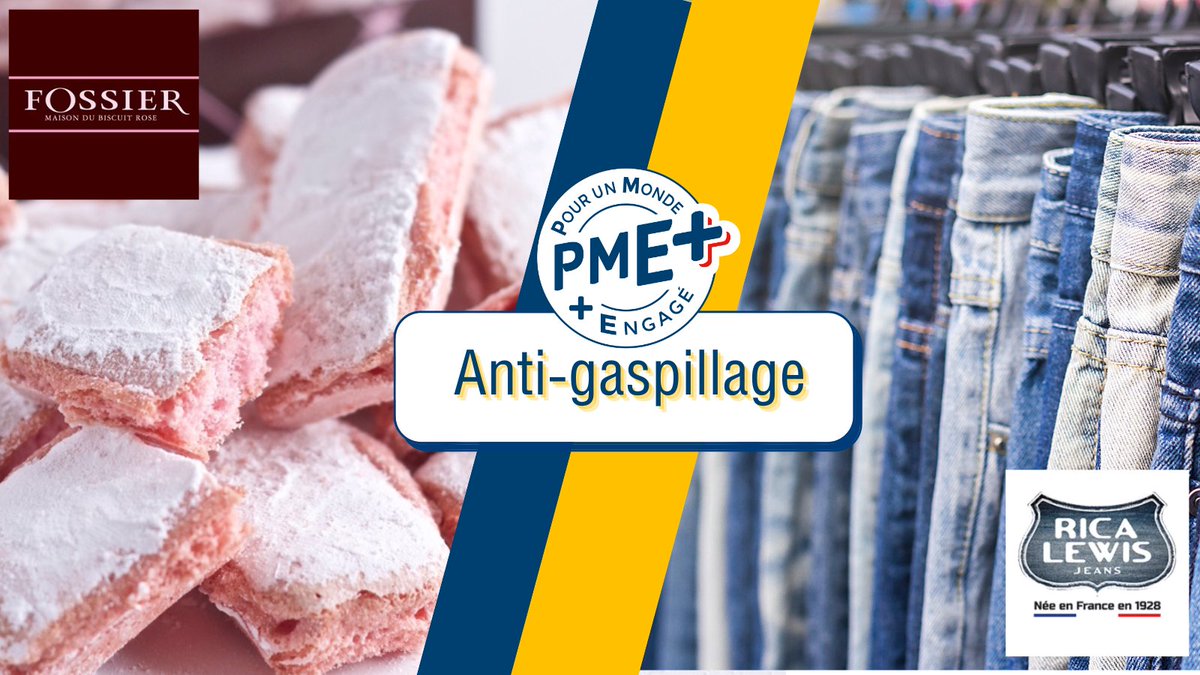 labelPMEplus's tweet photo. [QU’ONT-ILS EN COMMUN ?] Pas évident à première vue ! Mais en y regardant de plus près  @MaisonFossier 🍰 et Rica Lewis 👖 partagent un même engagement : lutter contre le gaspillage !

https://t.co/IOIsvWu3By #PME #RSE #antigaspi #local #environnement 
@FEEF_France https://t.co/p2541QFCmw