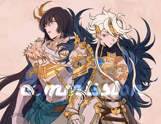 freyr &amp; baldr commission for @/sytamas :] 