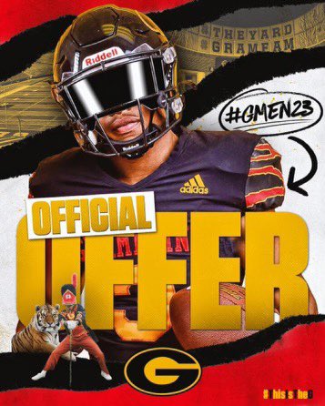 #AGTG I am honored to say that I have received an offer from Grambling State  University <a href="/BGodfrey50/">Brandon Godfrey</a> @schexnayderkyle <a href="/CurtisFootball1/">John Curtis Christian Football</a> <a href="/CoachRobertVal/">Coach Robert Valdez</a>