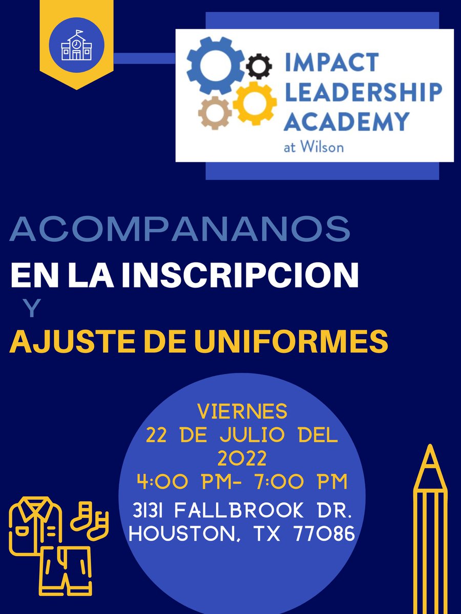 Excited to have a uniform fitting and student recruitment event coming soon!  We look forward to getting our young men fitted and enrolling  young men that night!  Spread the word and contact us with any questions jdkegler@aldineisd.org #ImpactLeadershipMatters