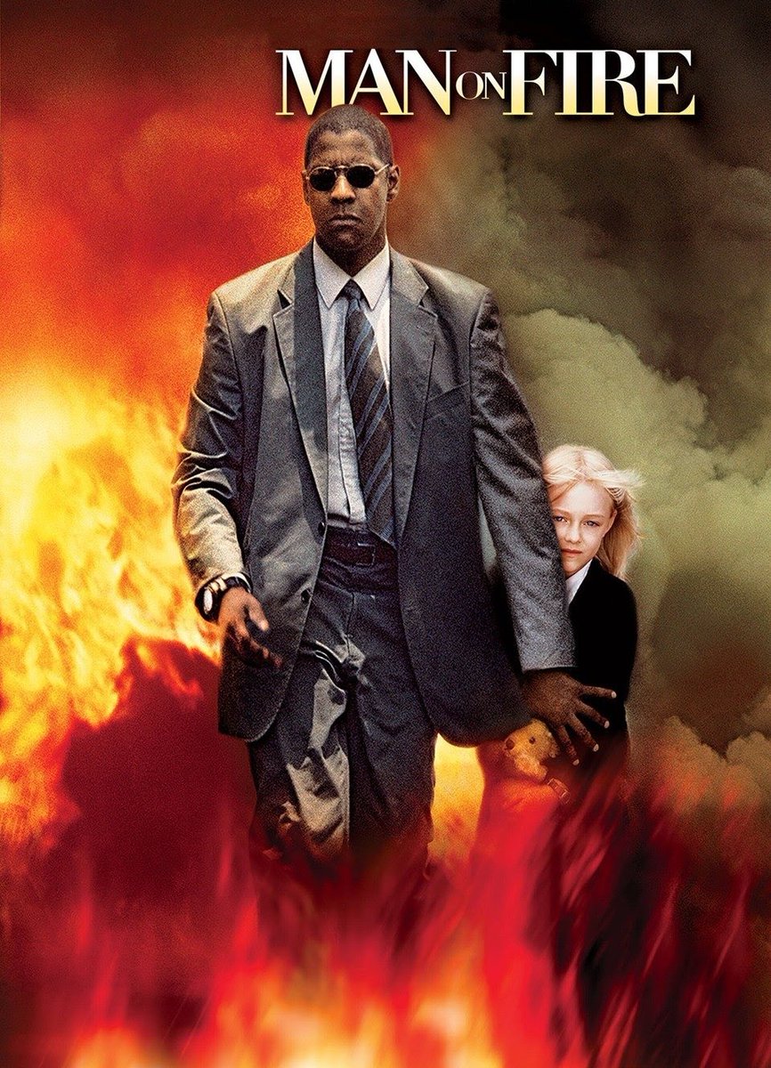 #NowWatchingThisMovie 
🎬 Man On Fire 🎬
⭐️ Starring ⭐️
#DenzelWashington #DakotaFanning #RadhaMitchell #MarcAnthony #ChristopherWalken #MickeyRourke #RachelTicotin #ManOnFire #NowWatching #FilmTwitter