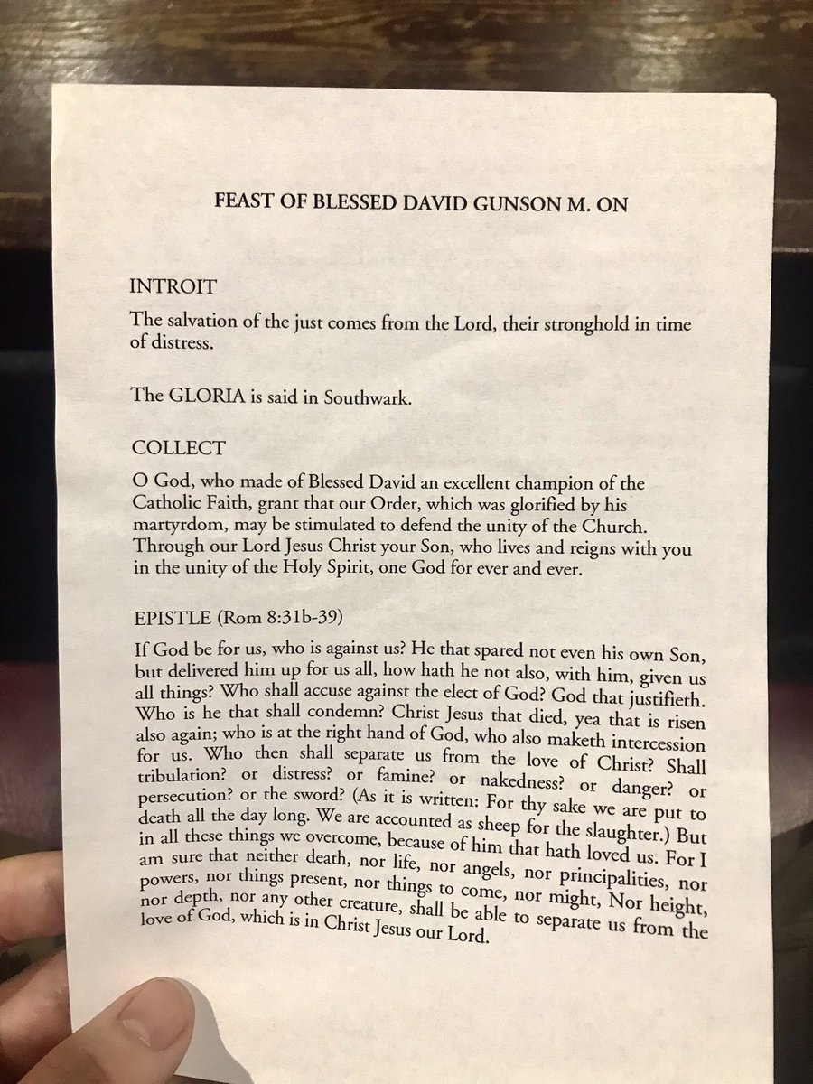 cusackandrew's tweet photo. ‘The GLORIA is said in Southwark.’ — Feast of Blessed Adrian Fortescue of @orderofmaltaGB, martyred at St Thomas Waterings, Southwark
#catholicengland #catholiclondon https://t.co/TW3vQtnvBA