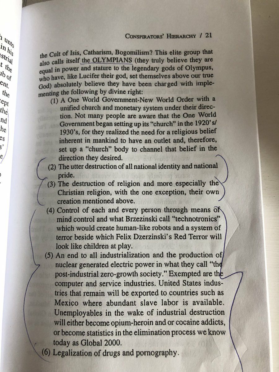 1-) Sene 1994. İngiliz istihbarat servisi MI6'nın eski bir ajanı olan Dr. John Coleman, Conspirators' Hierarchy adlı kitabında bakın ne söylüyor: "En az 4 milyar işe yaramaz yiyici 2050'ye dek sınırlı savaşlar, organize edilen salgınlar ve açlık yoluyla ortadan kaldırılacaktır. +