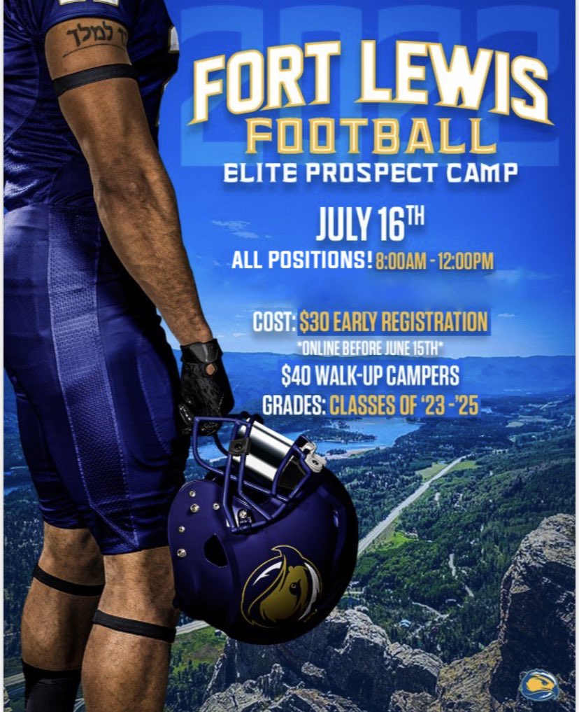 🚨🚨PROSPECT CAMP UPDATE 🚨🚨

Due to weather forecast, ALL campers and ALL positions will register at 8 am for our Elite Prospect Camp this Saturday, July 16th. Afternoon session is cancelled. Please make plans for the time change! See You at The Fort‼️