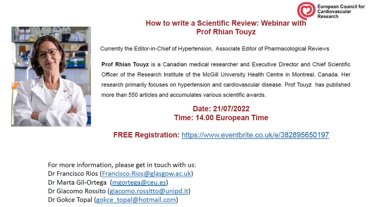GilOrtegaMarta's tweet photo. If you'd like to learn how to write a scientific review, do not miss this opportunity!! https://t.co/6GEOdrvLUp