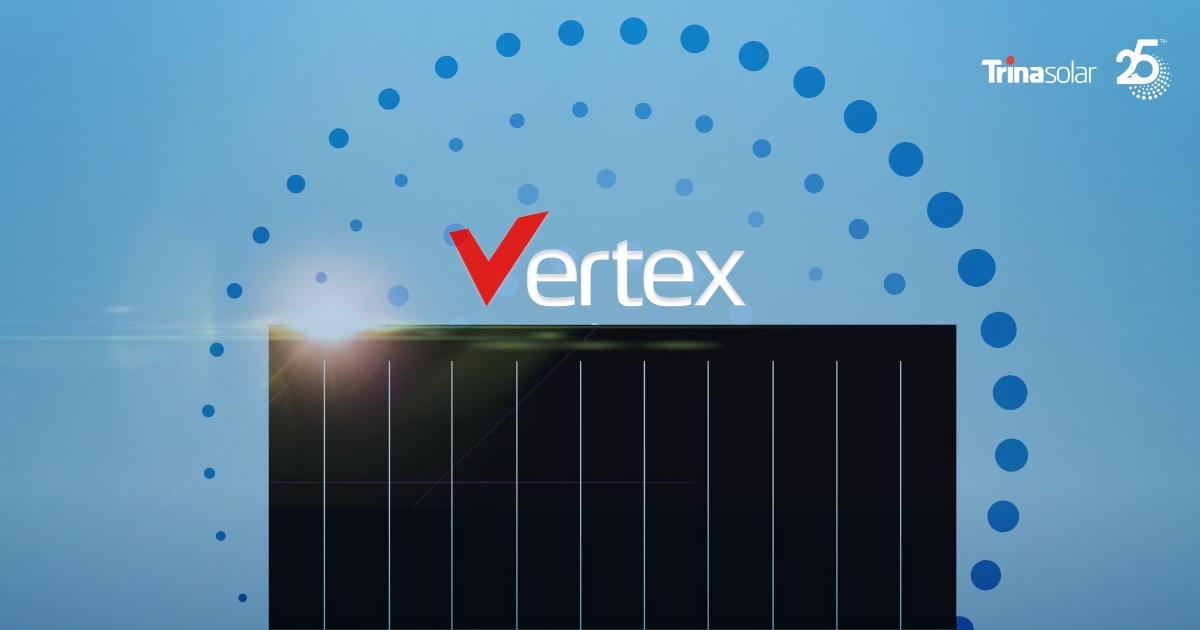 TrinaSolar_EU's tweet photo. Trina Solar’s Vertex 670W high power, low voltage dual-glass modules bring bifacial technology that is
✅ Reliable
✅ Durable
✅ Safe
Find out more: https://t.co/cuSvtzsuJn
#Vertex #Bifacial #PV #technology #TrinaSolarEurope #FutureProofPower https://t.co/gUCqu6Gid9